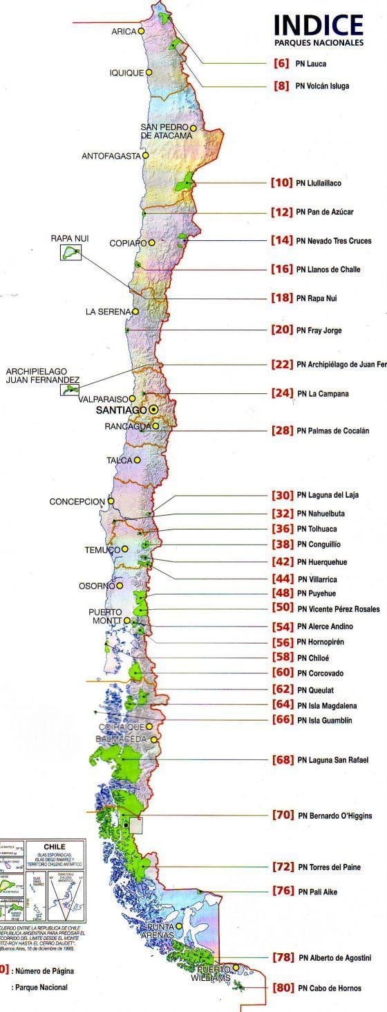 Mapa futaleufu Chile