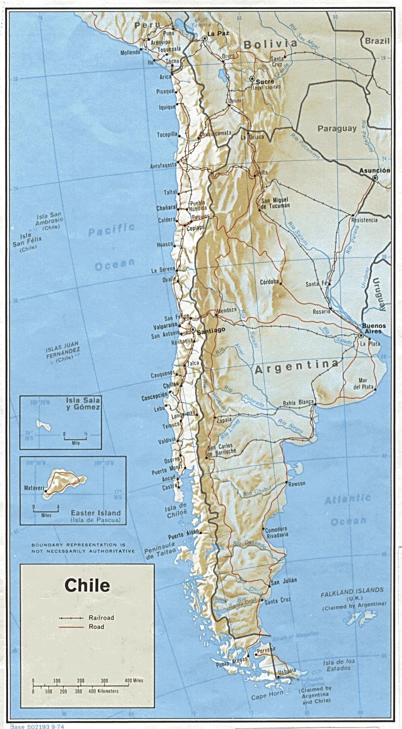 Txile trenbide-mapa