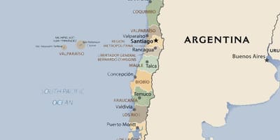 Mapa politiko Chile