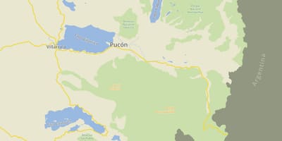 Mapa pucon Chile