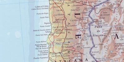 Mapa Txile errepidea 