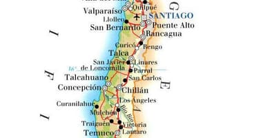 Mapa Txile parke nazionala 