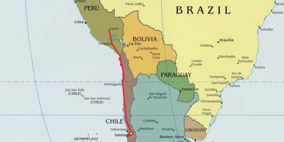 Txileko iparraldeko mapa