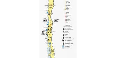 Mapa Txileko portu